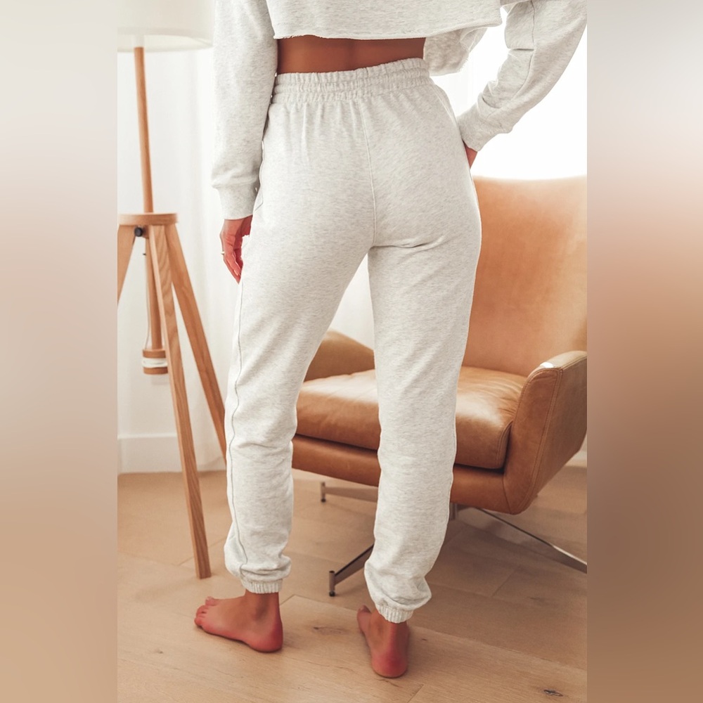 Heather Grey Drawstring Joggers - Picture 2 of 10